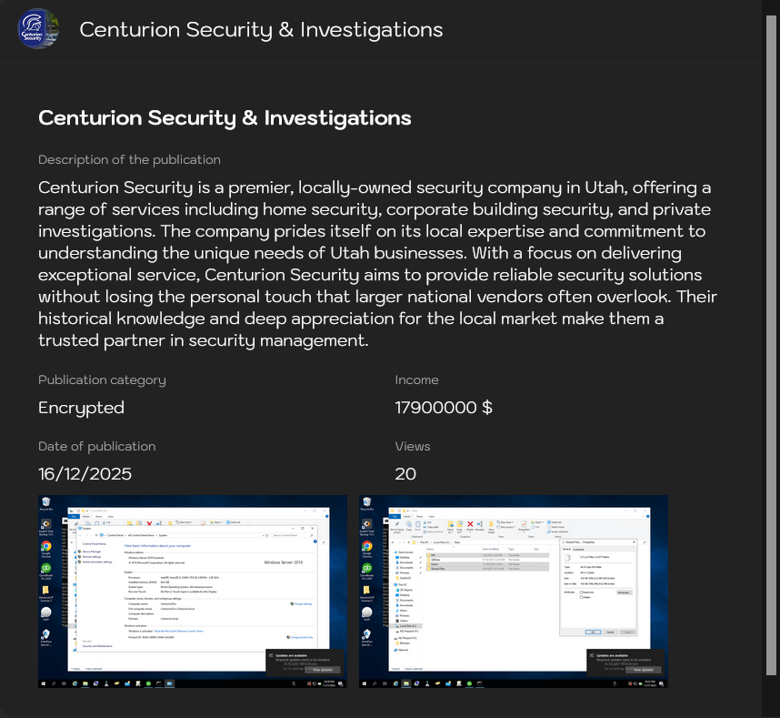 Centurion安全与调查部将victim归咎于Sinobi勒索软件-xLab 威胁情报