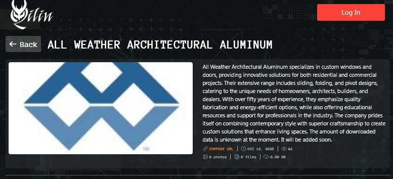 全天候建筑铝材成为Qilin勒索软件的受害者-xLab 威胁情报