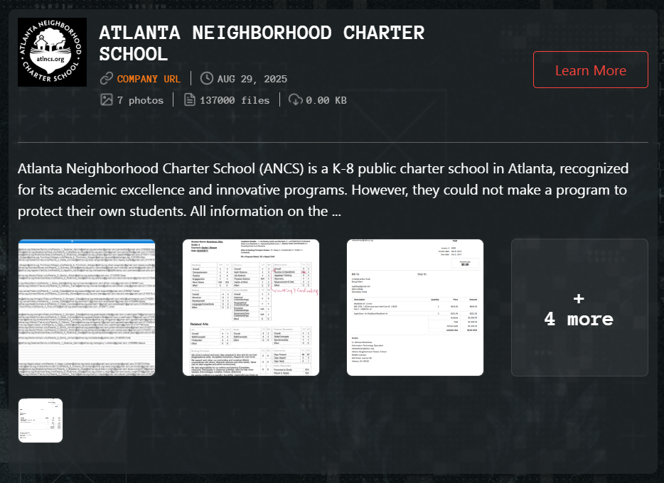 亚特兰大社区特许学校成为Qilin勒索软件的受害者-xLab 威胁情报