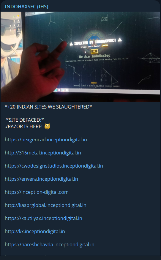 INDOHAXSEC瞄准20+印度网站-xLab 威胁情报