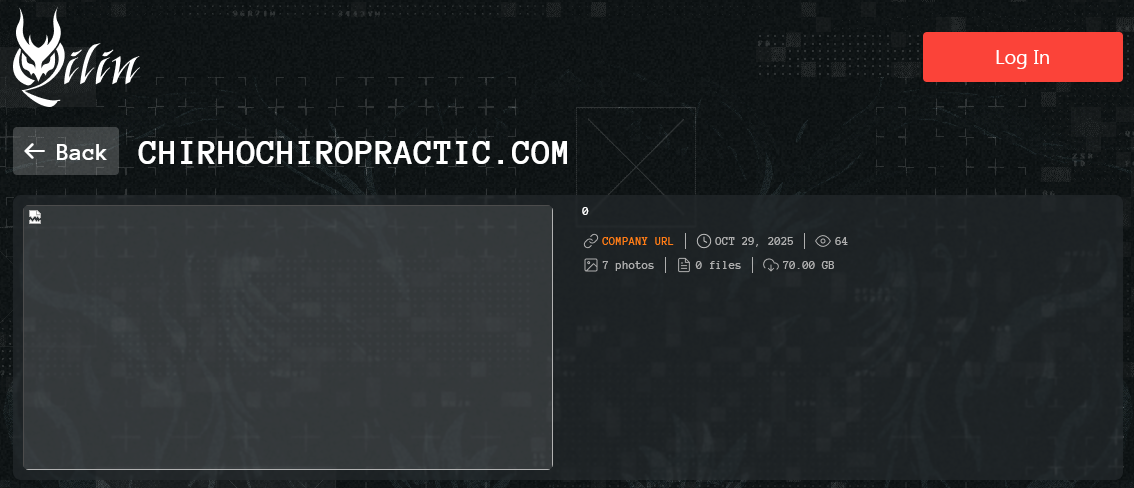 Chi Rho脊椎指压疗法成为Qilin勒索软件的受害者-xLab 威胁情报