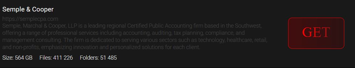 Semple，Marchal&Cooper，LLP成为INTERLOCK勒索软件的受害者-xLab 威胁情报