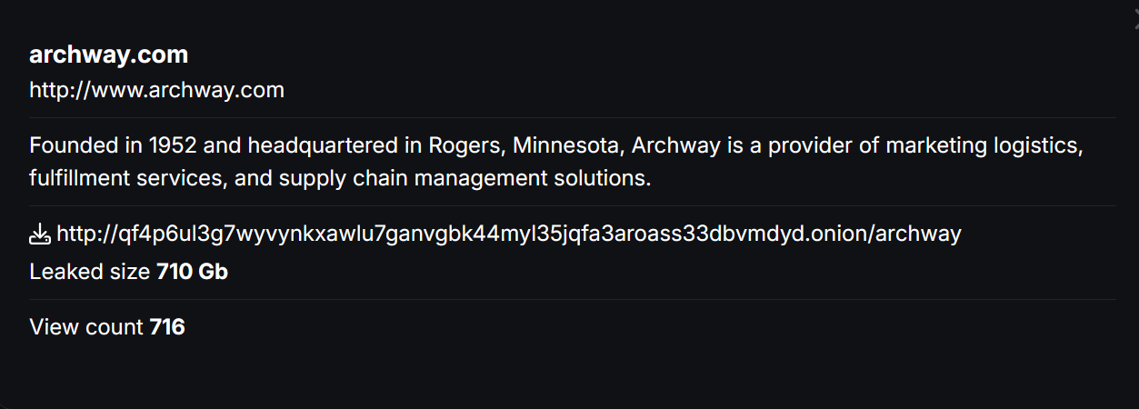 ARCHWAY成为CHAOS勒索软件的受害者-xLab 威胁情报