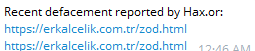 Hax.or targets the websites of Erkal Rolling Iron & Steel Trade and Industry-xLab 威胁情报