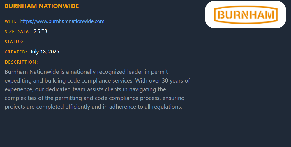 Burnham Nationwide,Inc成为Cicada3301勒索软件的受害者-xLab 威胁情报