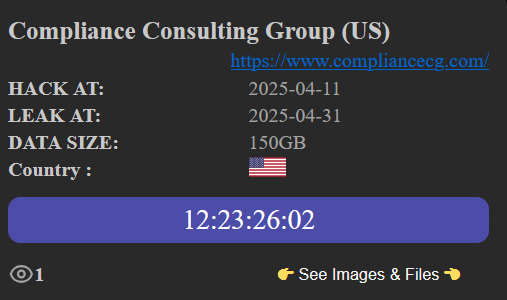 Compliance Consulting Group，LLC成为NightSpire勒索软件的受害者-xLab 威胁情报