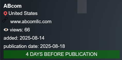 ABcom LLC成为PLAY勒索软件的受害者-xLab 威胁情报