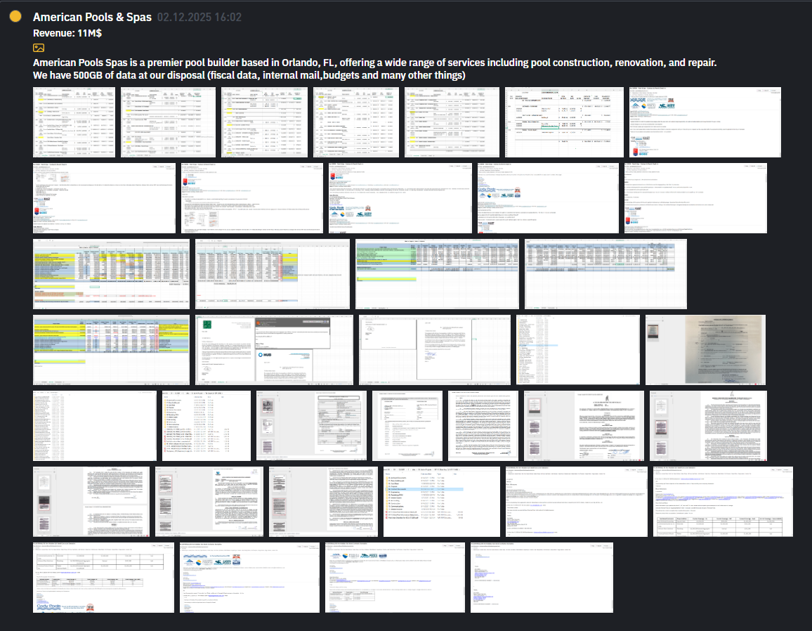 American泳池和水疗中心成为INC RANSOM勒索软件的受害者-xLab 威胁情报