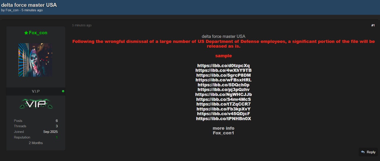 美国国防部涉嫌数据泄露-xLab 威胁情报
