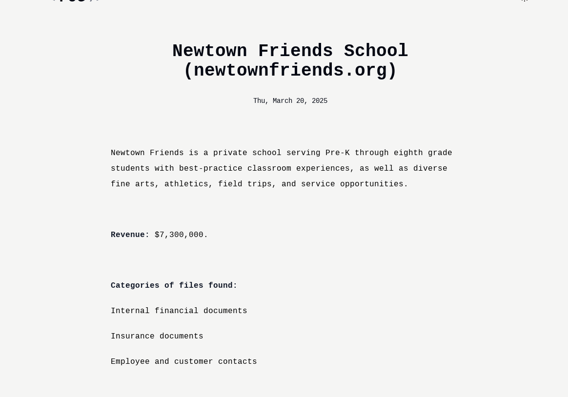 纽敦朋友学校成为FOG勒索软件的受害者-xLab 威胁情报