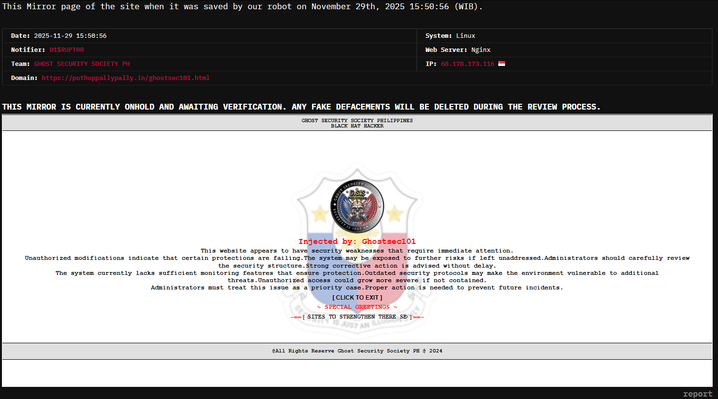 D1$RUPT0R针对puthuppallypally.in网站-xLab 威胁情报