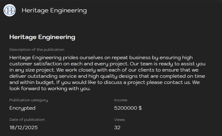 Heritage Engineering将victim归咎于Sinobi勒索软件-xLab 威胁情报