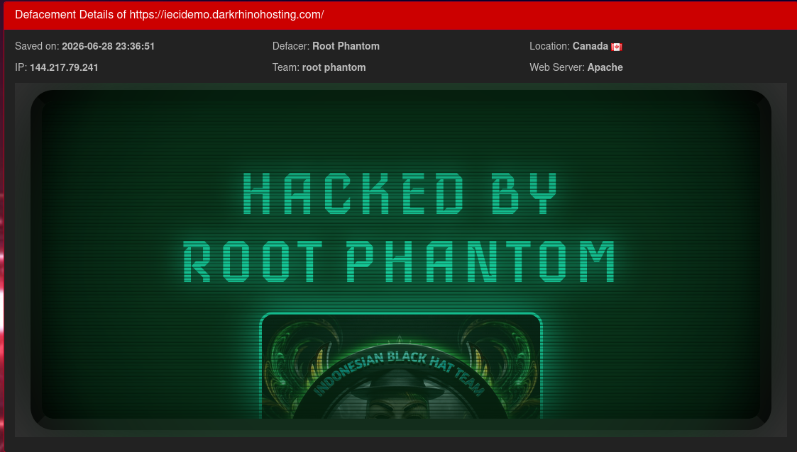 Root Phantom targets the website of Dark Rhino Hosting-xLab 威胁情报