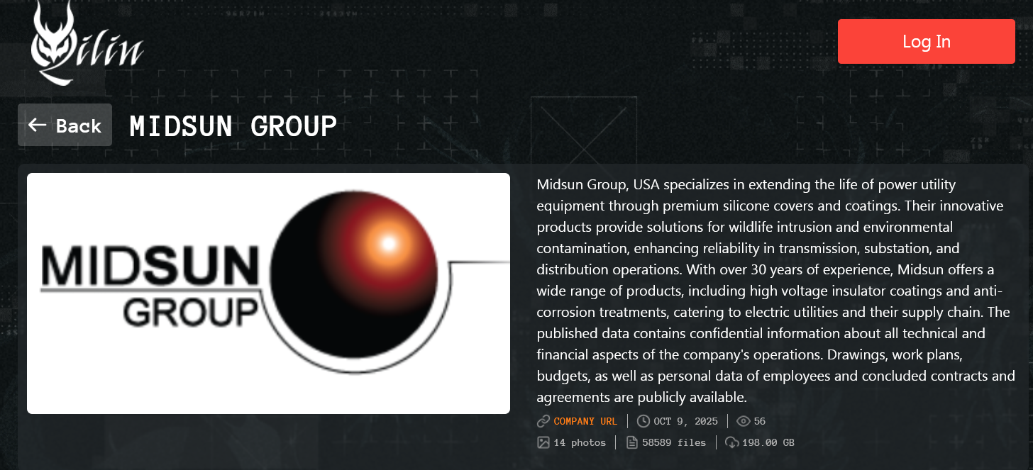 INC.Midsun Group成为Qilin勒索软件的受害者-xLab 威胁情报