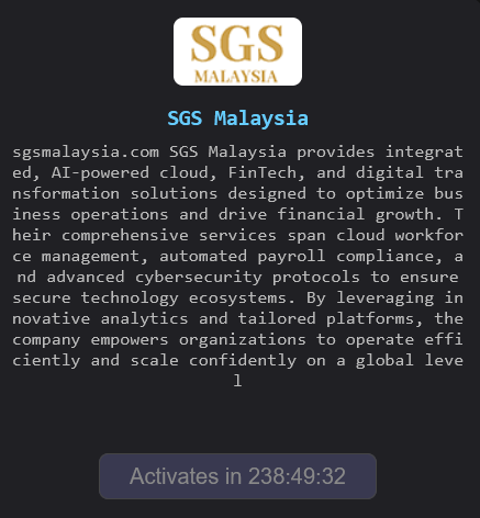 Stanley and Global Solutions Sdn Bhd falls victim to The Gentlemen ransomware-xLab 威胁情报