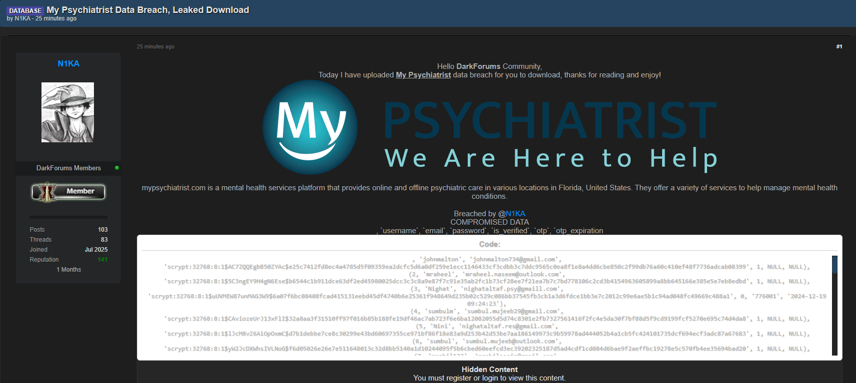 涉嫌数据外泄我的心理医生-xLab 威胁情报