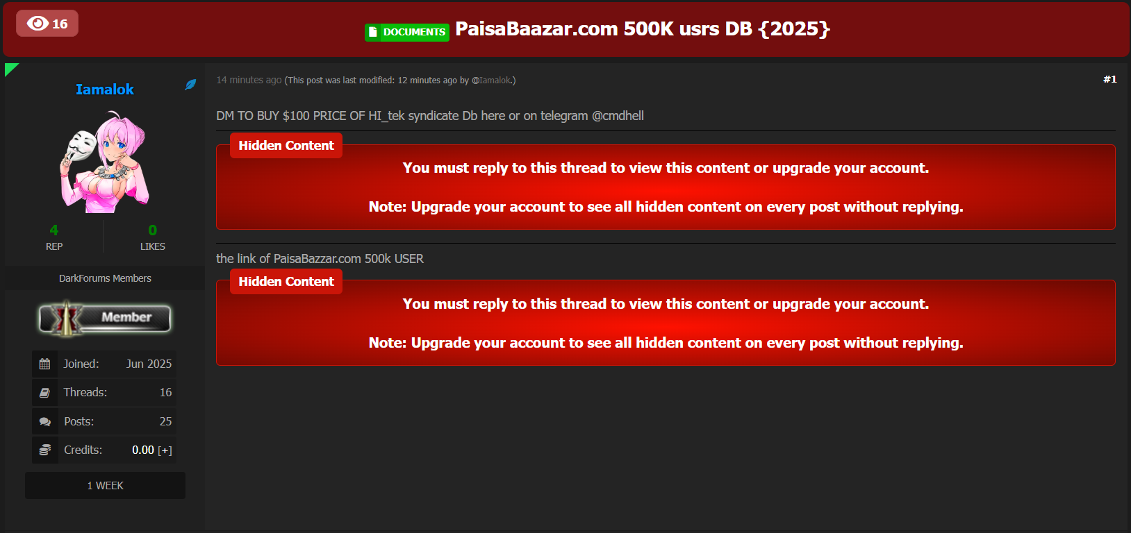 PaisaBazaar.com涉嫌数据外泄-xLab 威胁情报