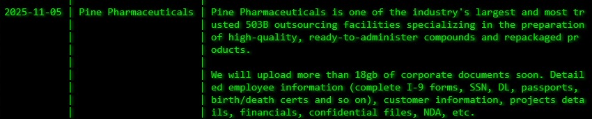 Pine制药公司成为akira勒索软件的受害者-xLab 威胁情报