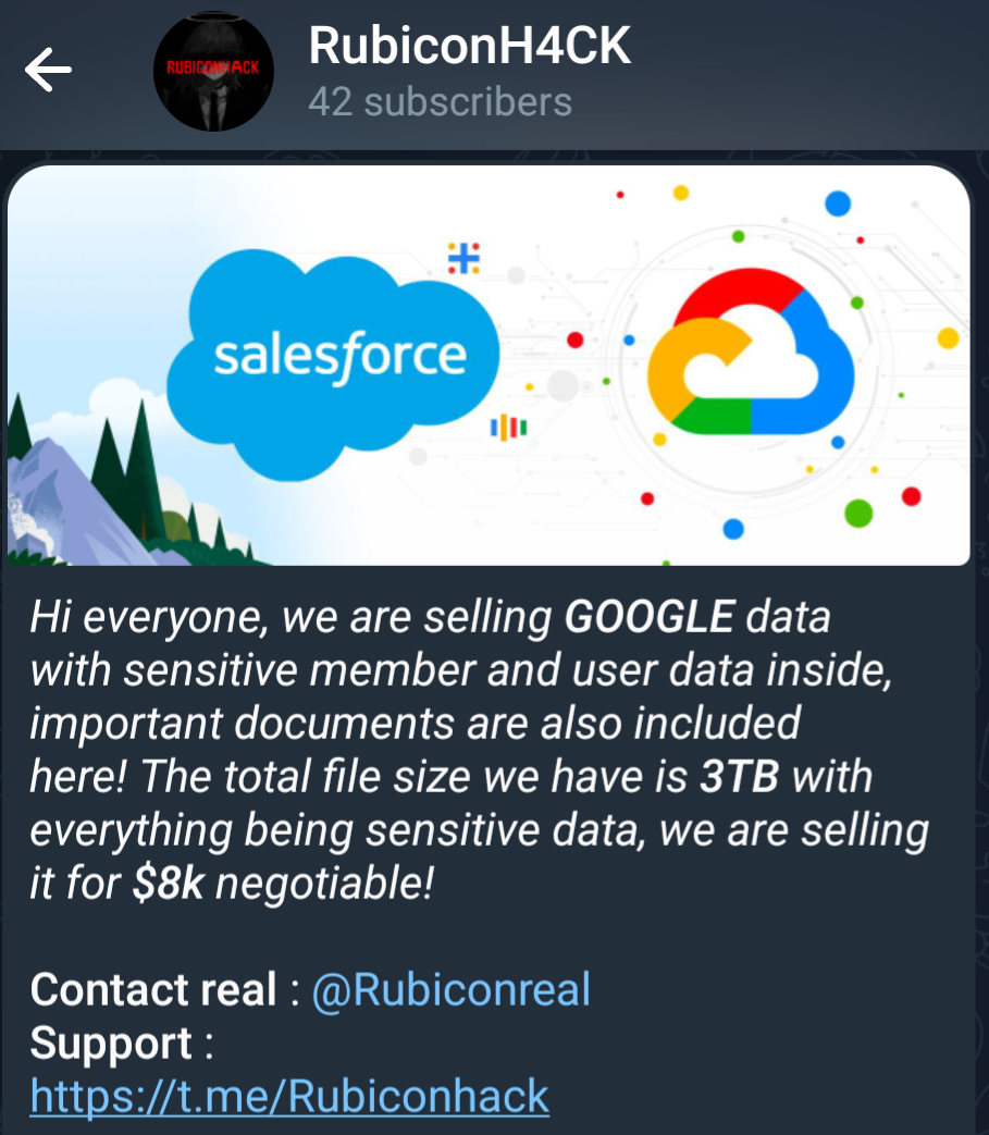 涉嫌出售谷歌数据-xLab 威胁情报