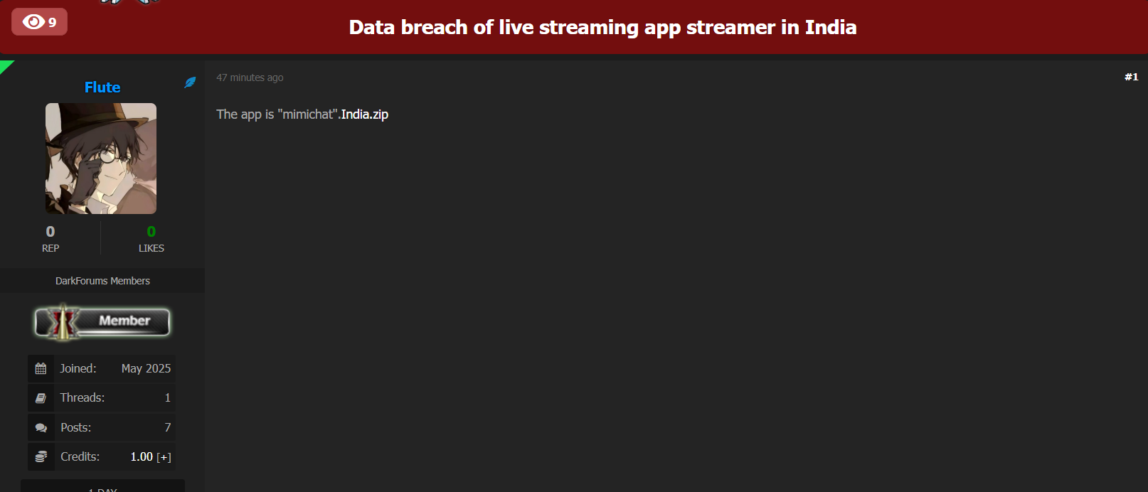Mimichat涉嫌数据泄露-xLab 威胁情报