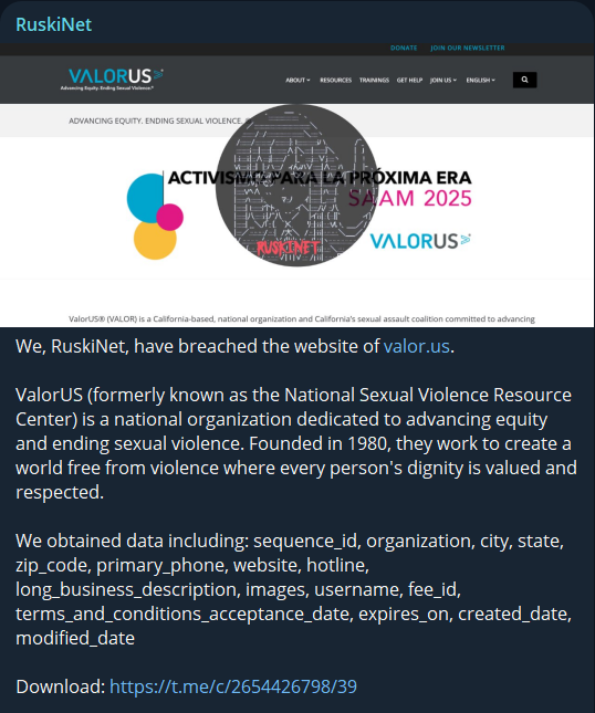 涉嫌数据外泄ValorUS-xLab 威胁情报