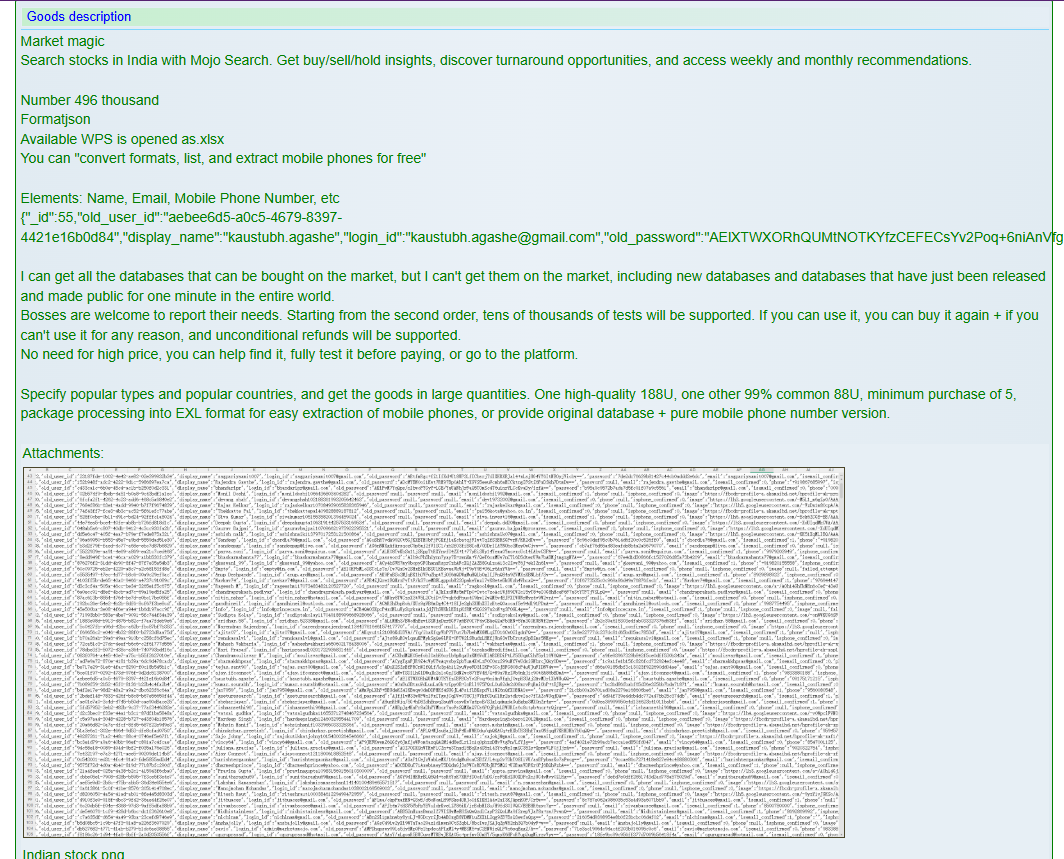 Marketsmojo涉嫌出售数据-xLab 威胁情报