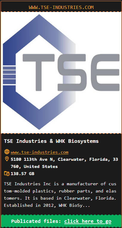 TSE Industries成为DragonForce勒索软件的受害者-xLab 威胁情报