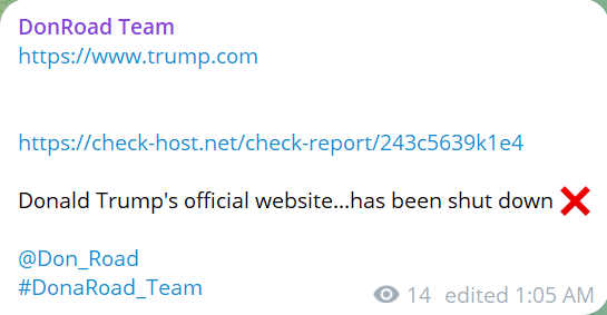 DonRoad团队瞄准Trump组织网站-xLab 威胁情报