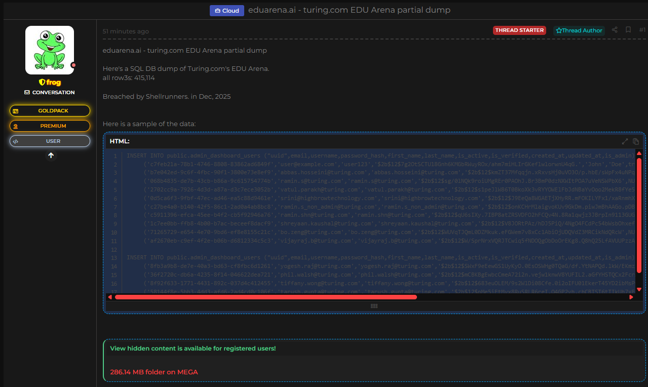 图灵Technology涉嫌数据外泄-xLab 威胁情报