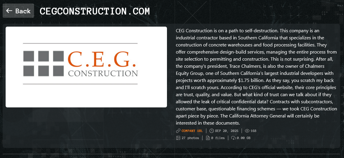 CHALMERS EQUITY GROUP成为Qilin勒索软件的受害者-xLab 威胁情报