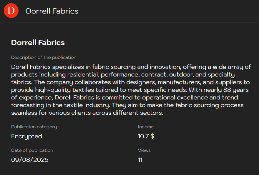 Dorell Fabrics成为Sinobi勒索软件的受害者-xLab 威胁情报