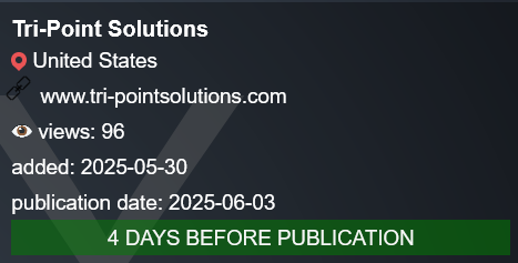 Tri-Point Solutions，Inc成为PLAY勒索软件的受害者-xLab 威胁情报
