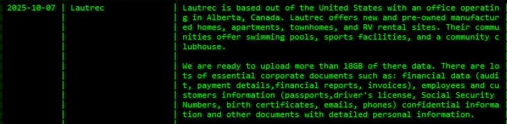 劳特雷克有限公司成为Akira勒索软件的受害者-xLab 威胁情报