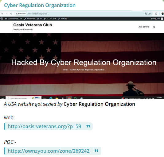 Cyber监管组织瞄准退伍军人绿洲网站-xLab 威胁情报