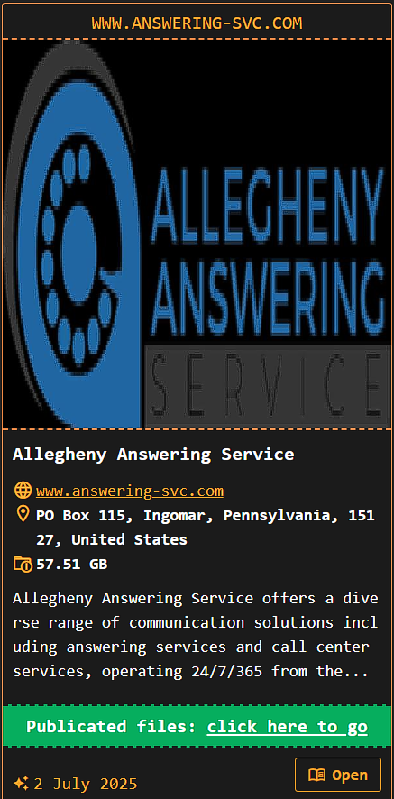 阿勒格尼应答服务成为DragonForce勒索软件的受害者-xLab 威胁情报