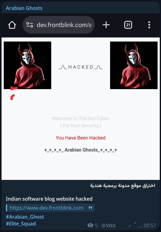 Arabian Ghosts瞄准前线Blink网站-xLab 威胁情报