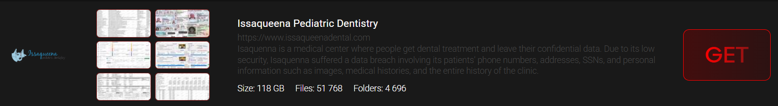 Issaqueena儿科牙科和正畸成为INTERLOCK勒索软件的受害者-xLab 威胁情报