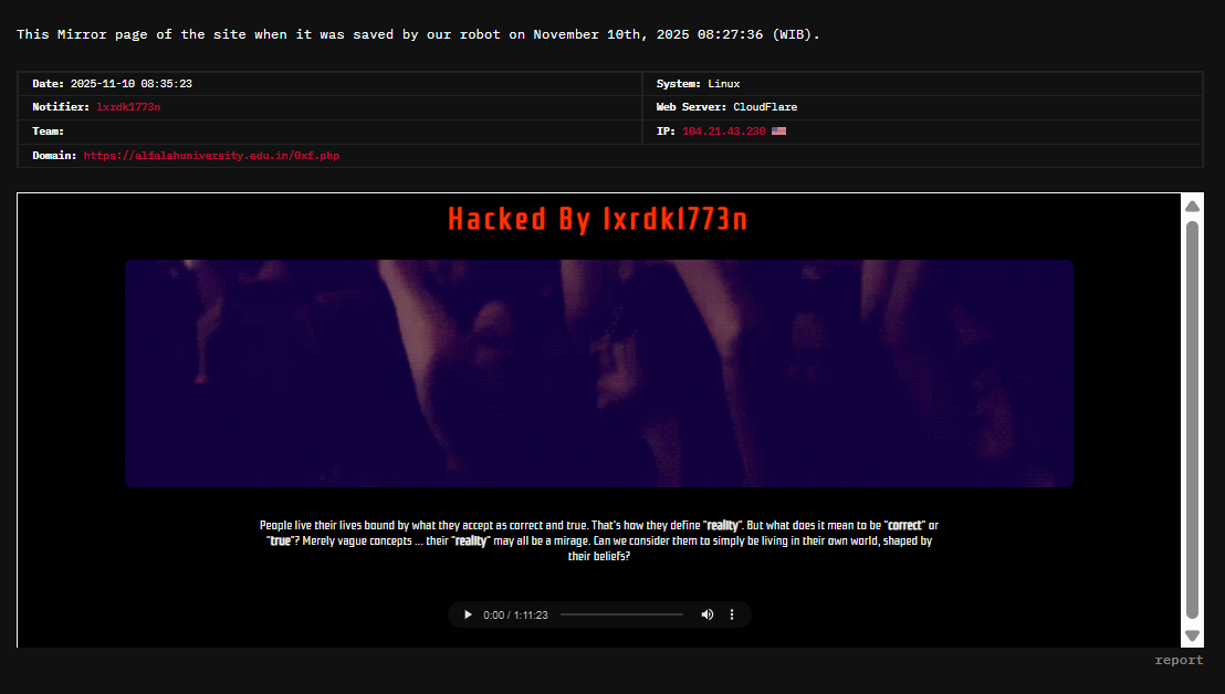 lxrdk1773n针对法拉赫大学的网站-xLab 威胁情报