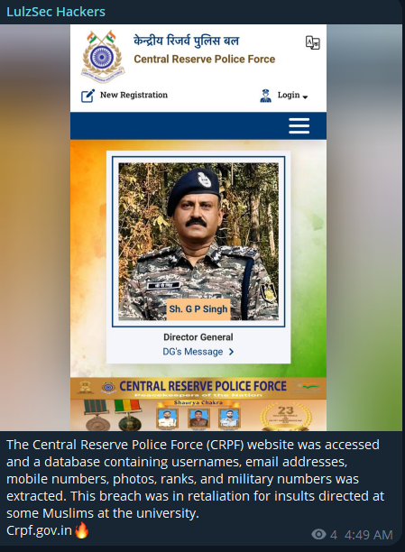 中央后备警察部队涉嫌数据外泄-xLab 威胁情报