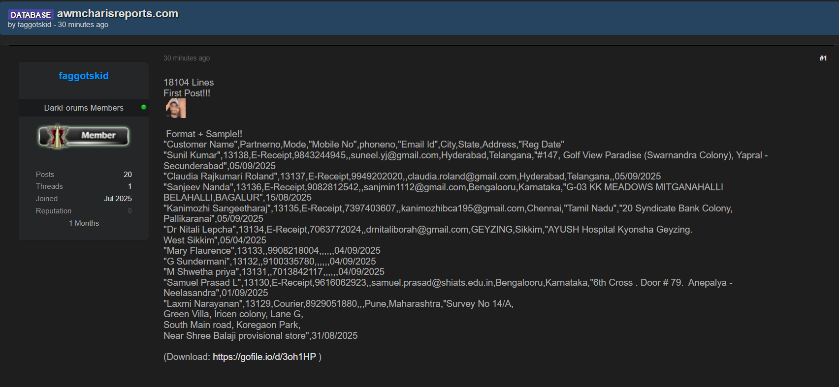 AWM International报告涉嫌数据外泄-xLab 威胁情报