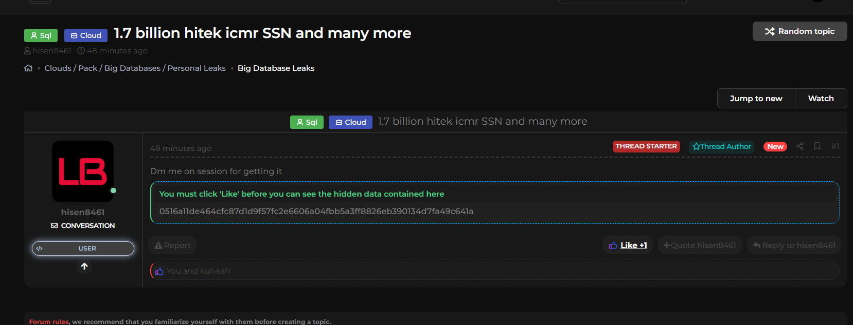 涉嫌多个组织的数据泄露-xLab 威胁情报