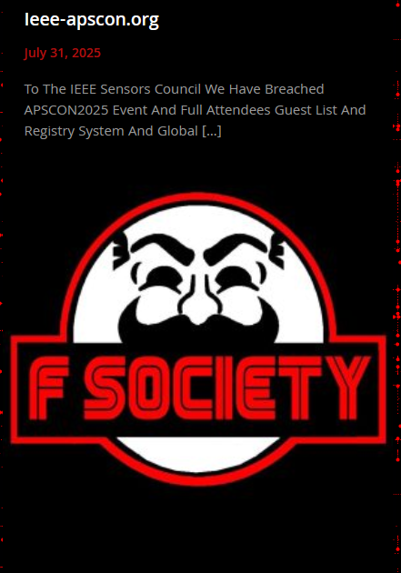 IEEE APSCON成为FSOCIETY的受害者|FLOCKER Ransomware group-xLab 威胁情报