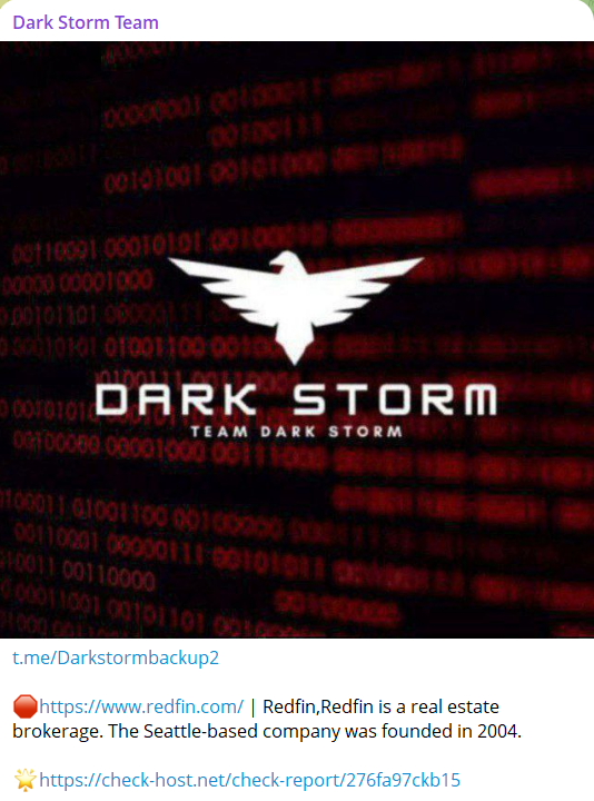 Dark Storm Team瞄准Redfin网站-xLab 威胁情报