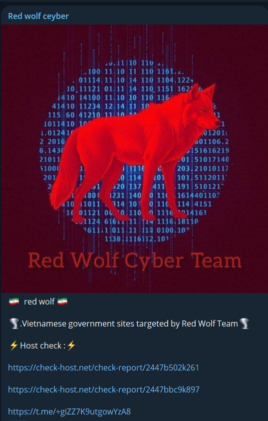 Red Wolf Cyber Team针对越南国家Cyber安全中心网站-xLab 威胁情报