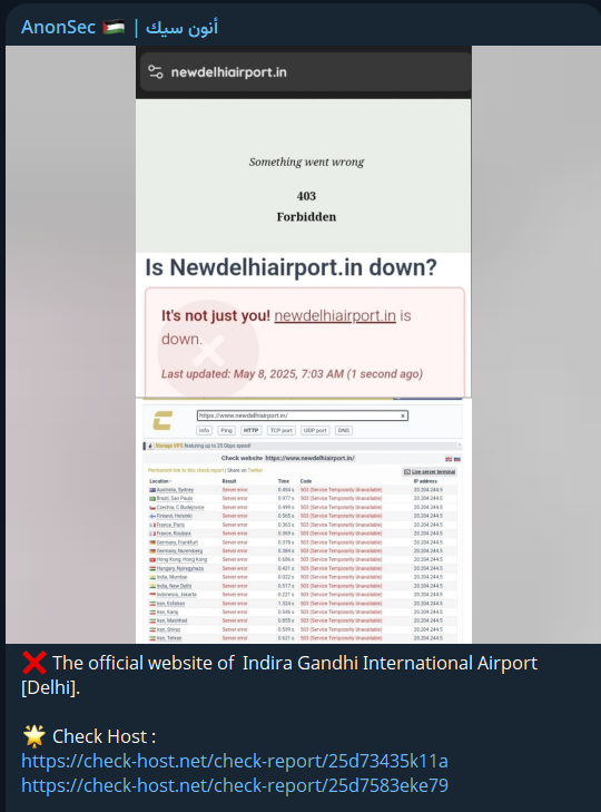 AnonSec瞄准德里机场网站-xLab 威胁情报