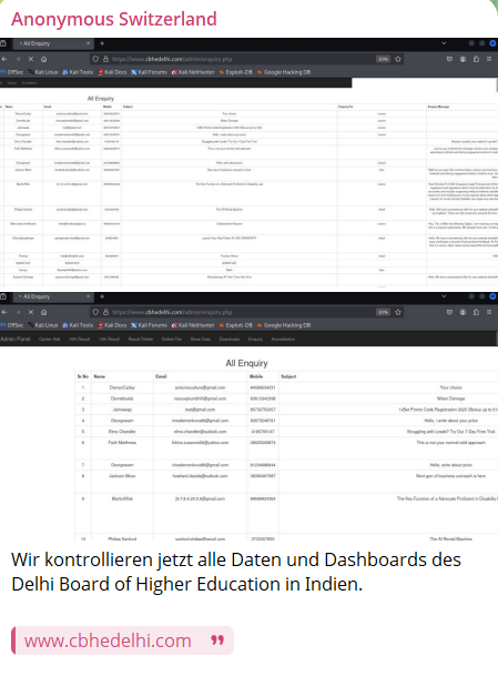 德里中央高等教育委员会(CBHE)涉嫌数据外泄-xLab 威胁情报