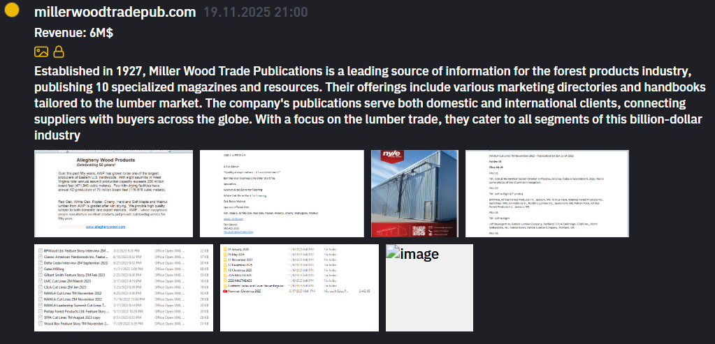 Miller Wood Trade Publications成为INC RANSOM勒索软件受害者-xLab 威胁情报