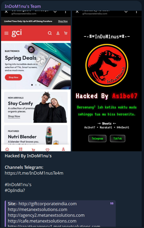 InDoM1nu的目标是印度礼品公司的网站-xLab 威胁情报