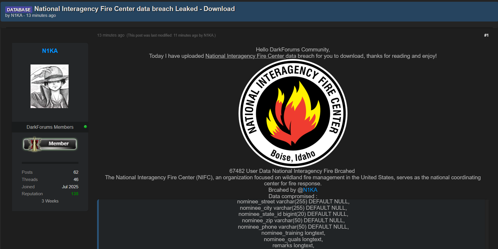 涉嫌数据外泄国家跨部门消防中心-xLab 威胁情报