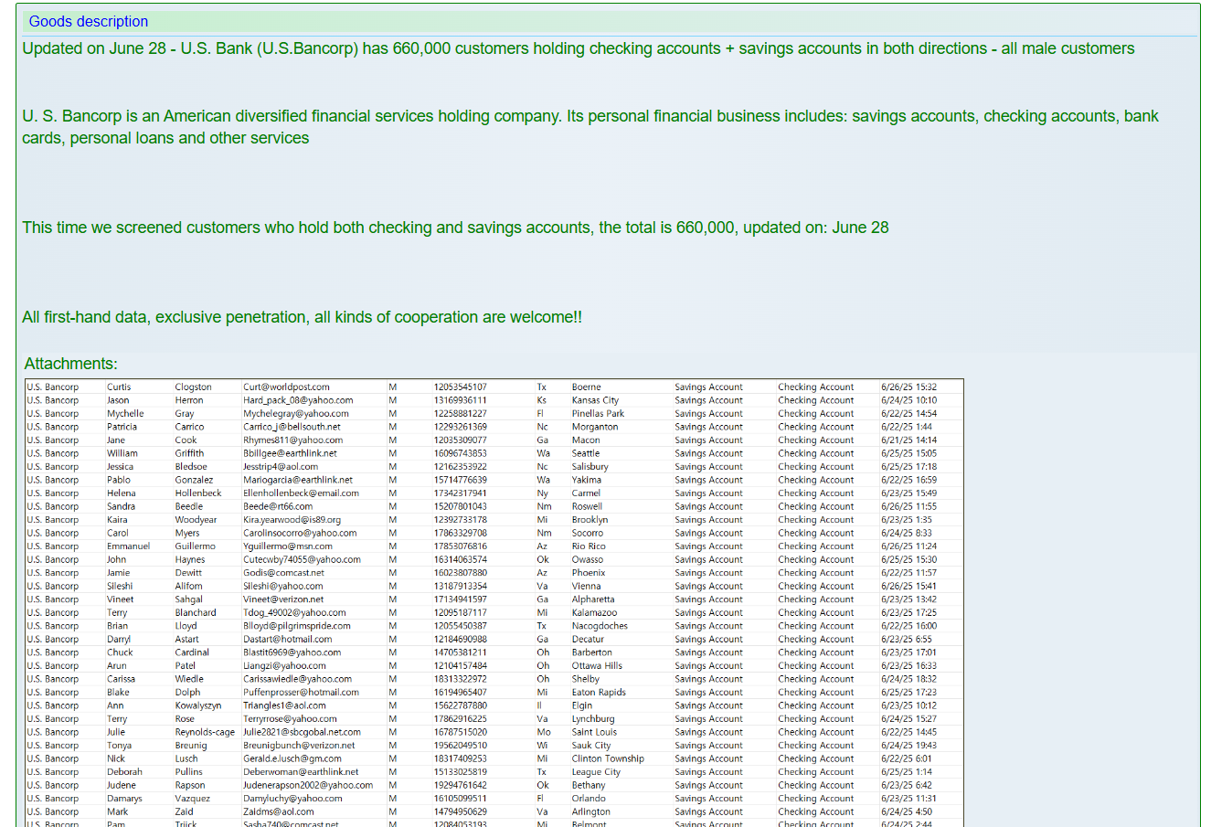 美国银行涉嫌数据库泄露-xLab 威胁情报